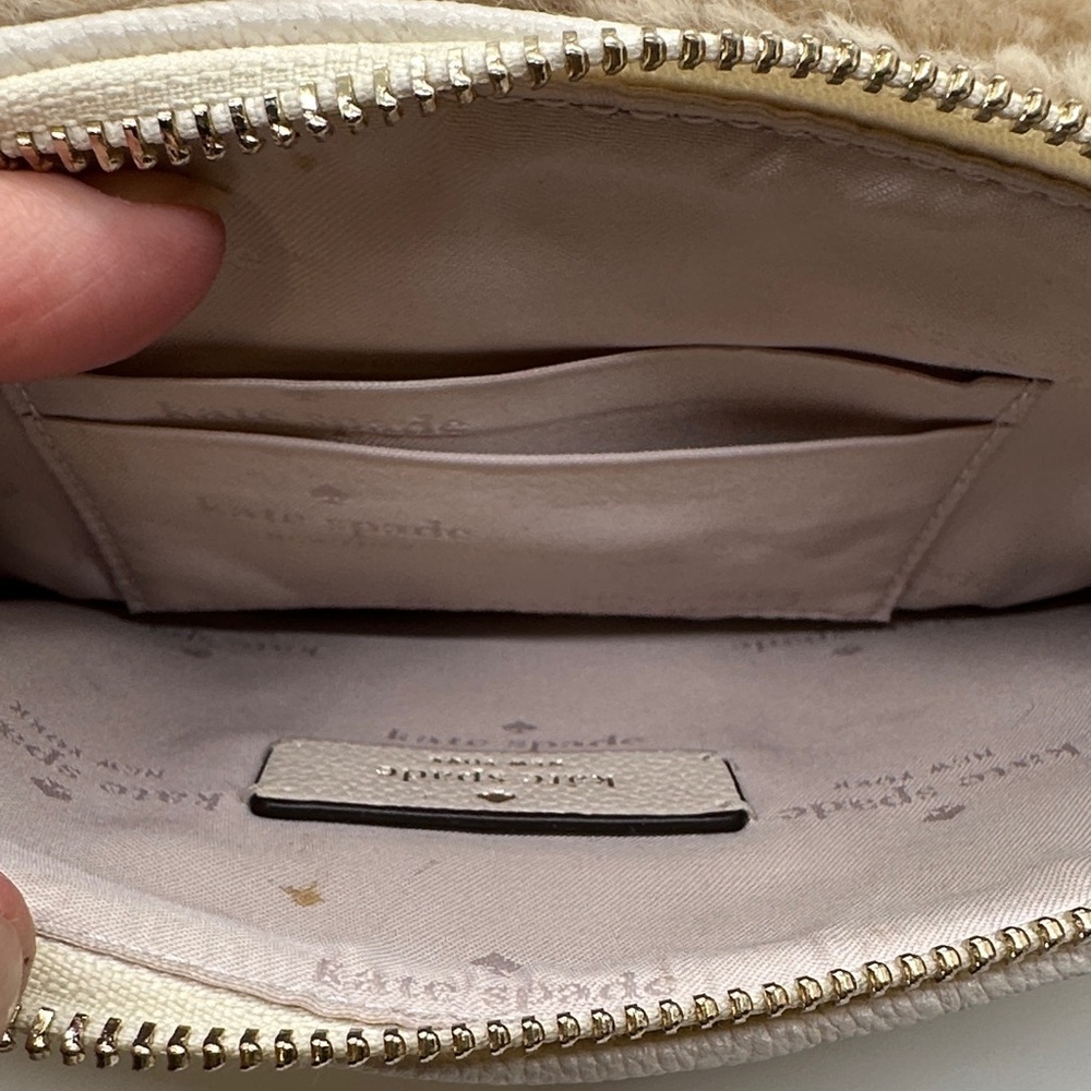 Kate Spade Rosie Tan Faux Shearling Belt Bag - Picture 8 of 11